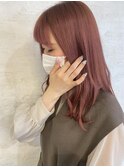 韓国風カラー×ピンクベージュ【ブリーチ1回】