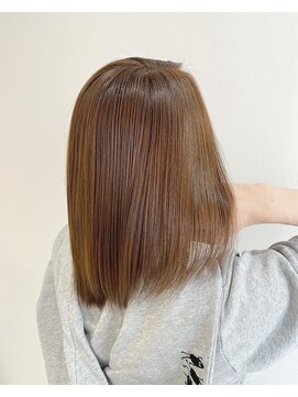 アヴァンス クロス メルシー 西梅田店(AVANCE CROSS melc) 髪質改善 ちゅる髪 ナチュラル ストレートヘア