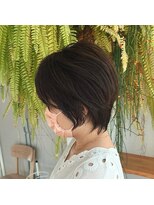 アクセヘアー 町田(acce hair)&nbsp;ナチュラルベージュのショートスタイル