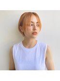 オレンジベージュ ハイトーンカラー【岡崎】