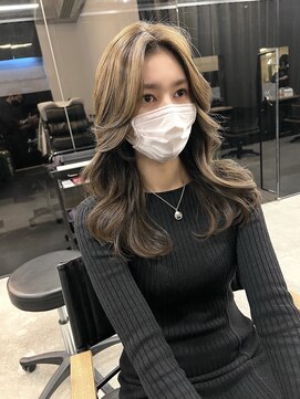 アリュウル 表参道(ALLURE) 韓国美人デジタルパーマくびれ大人レイヤーカット千葉