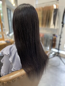 フツーロ 栄(FUTURO) 黒髪 プルエクステ エクステ ロングヘア