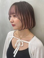 ロンドルーチェ 心斎橋(Lond luce)&nbsp;ダークアッシュ/ミディアムレイヤーカット［髪質改善/縮毛矯正］