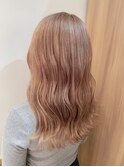 大人可愛いふんわりカールミストバング外国人風カラーブリーチ