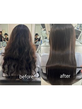 ≪硬くならない！驚きの質感に◆≫ダメージレスな髪質改善ストレートは柔らかい素髪のような美髪へ導きます