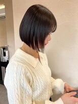 オズ 安積店(OZ)&nbsp;ダブルカラー外ハネボブインナーカラーハイライトケアブリーチ