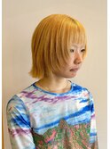 ブロンドショートウルフ.酸性ストレート【HAIR'S Lunetta 井上】