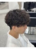 マッシュ波巻きスパイラルパーマ