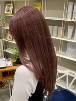 ドレス(Dress)&nbsp;透明感カラー/ピンクブラウン/ストレートロング