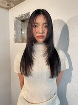 コードプラスリム(CODE+LIM)&nbsp;ロングレイヤー/顔まわりカット/ナチュラルカラー