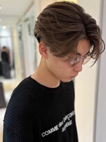 アンサー 渋谷(ANSWER)&nbsp;メンズバレイヤージュカラーハイライトカラーセンターパート韓国