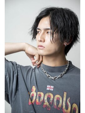 メンズソース 京都河原町(MEN'S SOURCE) ウェーブセンターパート/メンズ