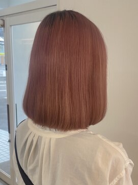 ミルヘアデザイン(mil hair design) ピンクブラウン 艶髪 髪質改善 韓国風 顔まわり 顔周り