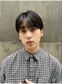 シースルーマッシュ曲がる縮毛矯正フェザーパーマ銀座一丁目