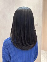 オン キャナルシティ博多前店(on)&nbsp;【中里恵梨】ダークブラウン/ミディアムロング/艶感カラー/20代