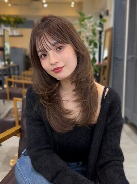 コート 表参道(Cote) 美髪レイヤーカット／顔まわりレイヤー／ロングレイヤ 一/前髪