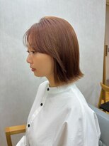 ガーデン 銀座(GARDEN)&nbsp;ボブ ナチュラルブラウン 前髪 カット カラー