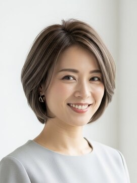 レヴィア(REVIA) 白髪ぼかしハイライトブリーチミルクティーベージュ