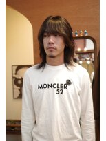 エディ(Edy)&nbsp;メンズウルフカットマッシュウルフニュアンスパーマ眉毛カット