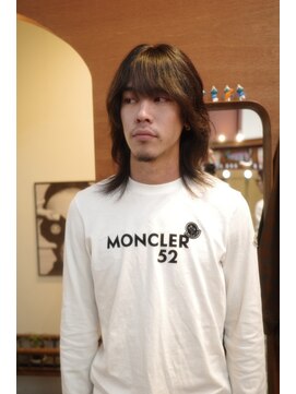 エディ(Edy) メンズウルフカットマッシュウルフニュアンスパーマ眉毛カット