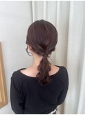 ポニーテール　ローポニーテール　お出かけ　デート