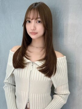 ロンドアベニール 北千住(Lond avenir) ミルクティーベージュ/顔周り/くびれレイヤー/シースルー/北千住