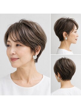 くらげ美容院 武蔵小杉 ５０代ショートスタイル