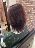 ハンサムショートレイヤーカットミルクティーベージュハイトーン