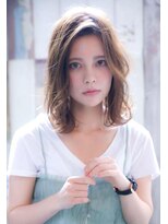 レニーバイエース(LANY by ACE)&nbsp;【LANY 横浜】かきあげミディアムレイヤー×モカベージュ