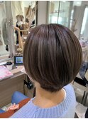 マッシュショート×エアータッチハイライト