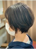 大人ショートボブ