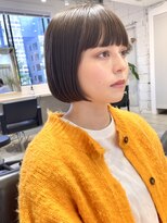 レトン 銀座(leton)&nbsp;ペールベージュ/外ハネボブ/大人かわいい/セクションカラー[銀座