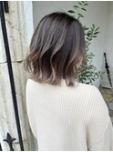 大人バレイヤージュカラー