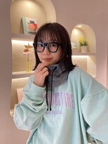 ルル 表参道(lulu.)&nbsp;切りっぱなしボブ 暗髪ボブ 外ハネボブ【岡田 陸】