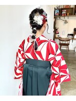 ヘアーアイストゥーレ(HAIR ICI TRE)&nbsp;卒業式ヘア 卒業式ヘアセット ヘアセット 担当渡辺聖