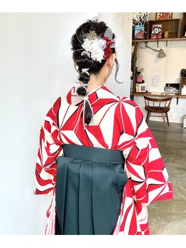 ヘアーアイストゥーレ(HAIR ICI TRE) 卒業式ヘア 卒業式ヘアセット ヘアセット 担当渡辺聖