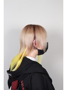 クリップ ジョイント ゴッド(CLIP JOINT GOD) ベージュ×イエロー