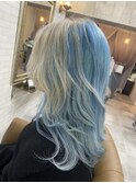 アクアブルーxブロンド