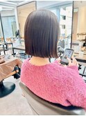 小顔ボブ×美髪[ぱつっとボブ/縮毛矯正/丸型卵型]