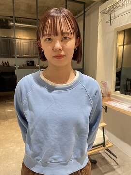 ゼストカロン(ZEST Kalon) ボルドー ミニボブ 切りっぱなしボブ