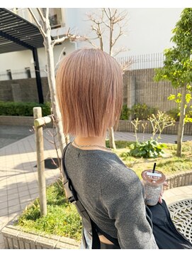 パプスドコワフュール 甲子園口店(Pap's de coiffeur) ミルクティーピンクベージュ