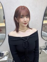 ラルムバイシー 新宿(LARME by Sea)&nbsp;ウルフレイヤーミディアム×ダブルカラーでチェリーブラウン