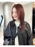 黒髪/ボブルフ/ネビージュ/小顔/ワンレン/栄/髪質改善/前髪