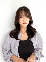 ニューヨークニューヨーク 阪急高槻店(NYNY)&nbsp;韓国風レイヤーくびれ巻き大人ふんわりミディアム上品ブラウン