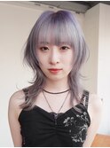 ピンクヘアー秋色ボブルフウルフレイヤーロング_ba534781