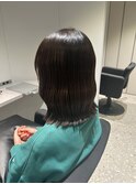 ウェーブ仕上げボブ