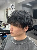 波巻きパーマ