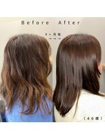 ムーン(moon)&nbsp;【40代ケア9ヶ月の変化】ダメージパサつきに頭皮＆髪質改善