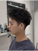 スパイキーショート×ピンパーマ　京都四条河原町