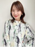 くびれミディアムヘア*ミディアムレイヤー*30代40代50代 2